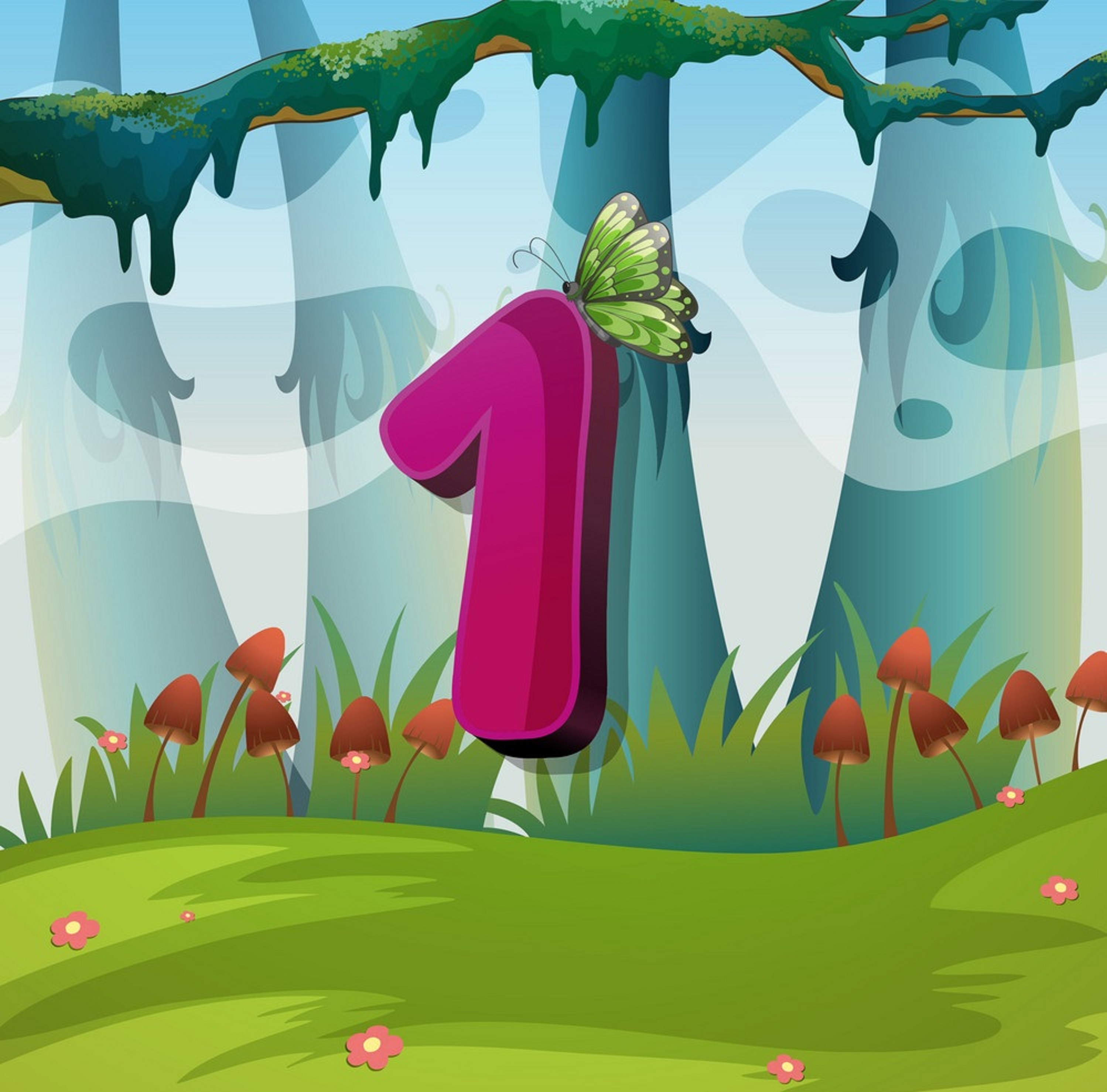 okul öncesi bir rakamı çalışma sayfaları